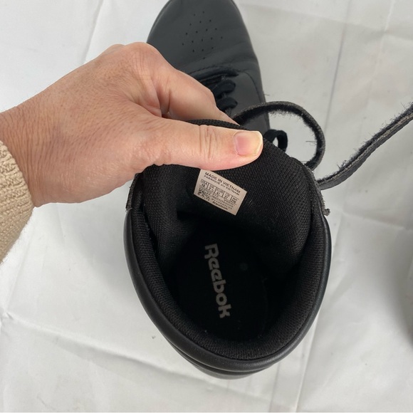 Reebok freestyle Hi Pump v63001 black leather high top sneaker size 10 - Picture 11 of 12